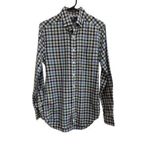 Vineyard Vines Men SX Slim Fit Murry Plaid Long Sleeve Shirt Polo Business